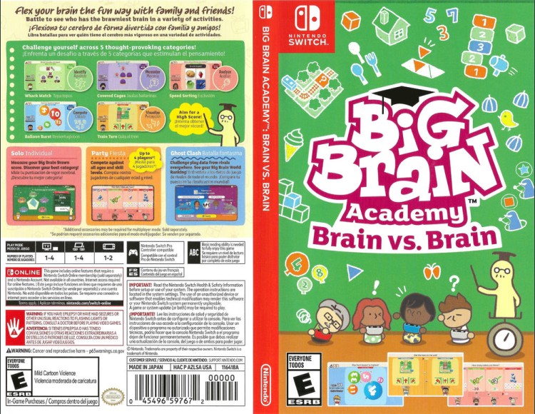 Big Brain Academy: Brain vs. Brain - Switch | VideoGameX