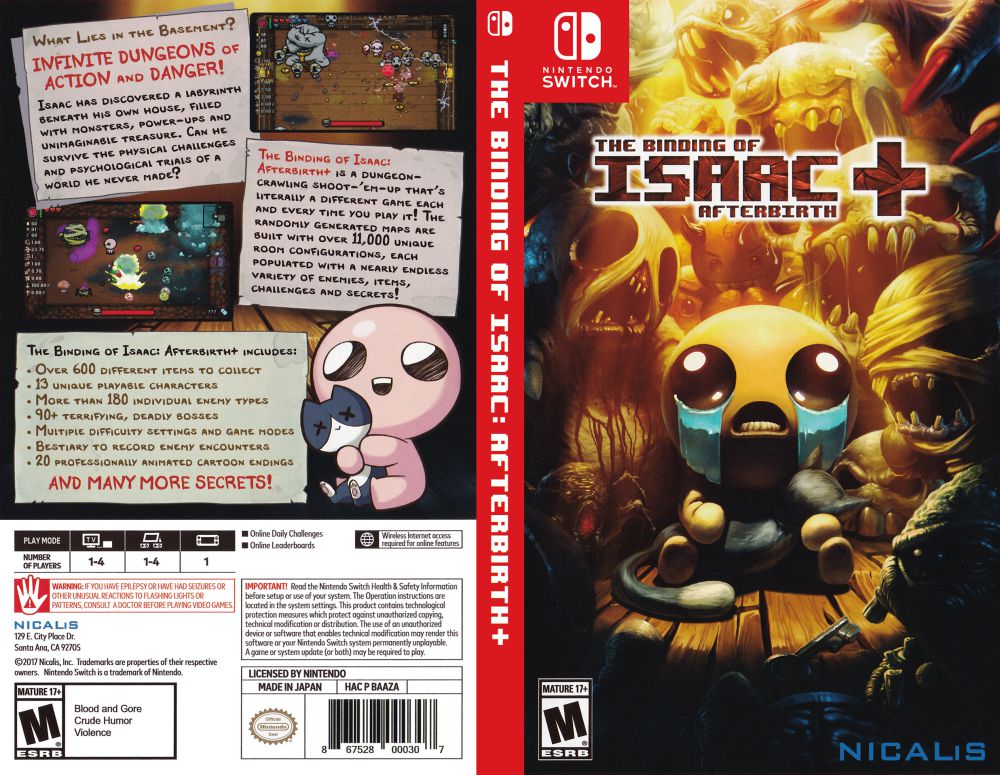 the binding of isaac nintendo switch
