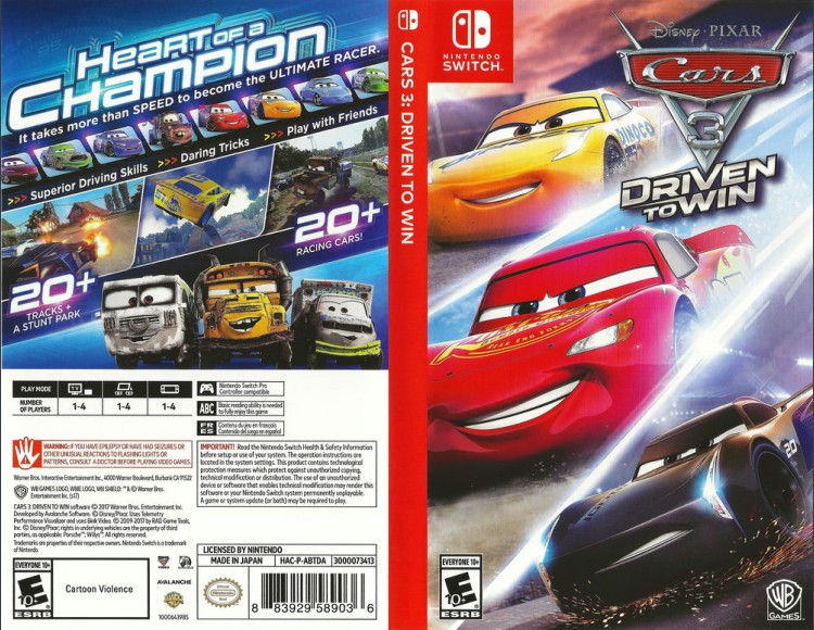 Cars 3: Driven to Win - Switch | VideoGameX