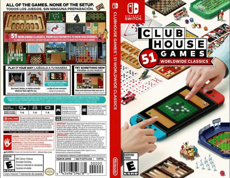 Clubhouse Games: 51 Worldwide Classics - Switch | VideoGameX