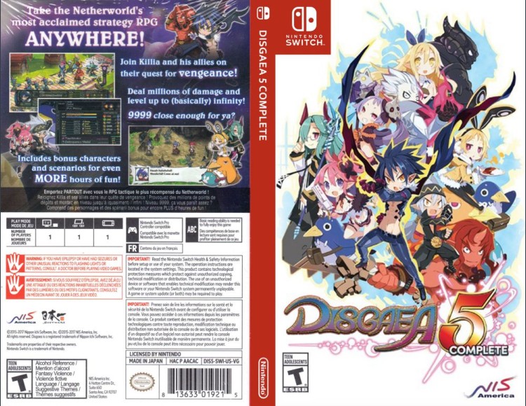 Disgaea 5 Complete - Switch | VideoGameX