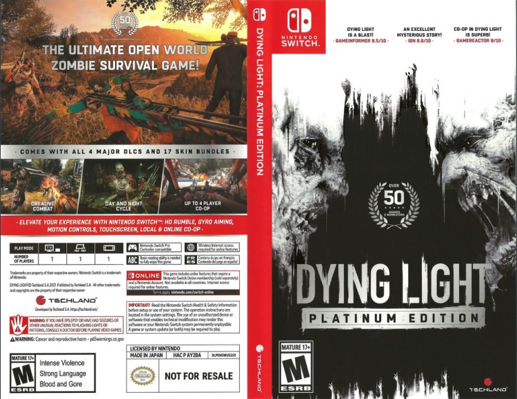 Dying Light: Platinum Edition - Switch | VideoGameX