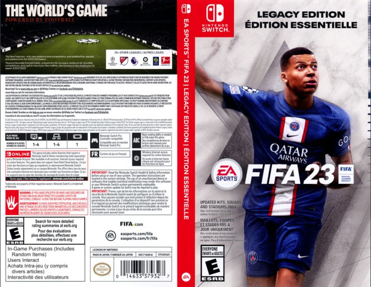 FIFA 23 [Legacy Edition] - Switch | VideoGameX