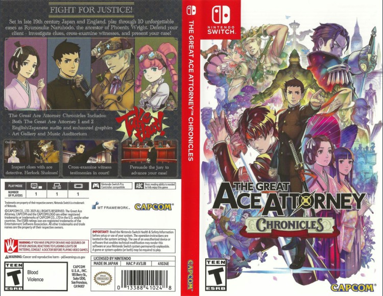 Great Ace Attorney Chronicles, The - Switch | VideoGameX