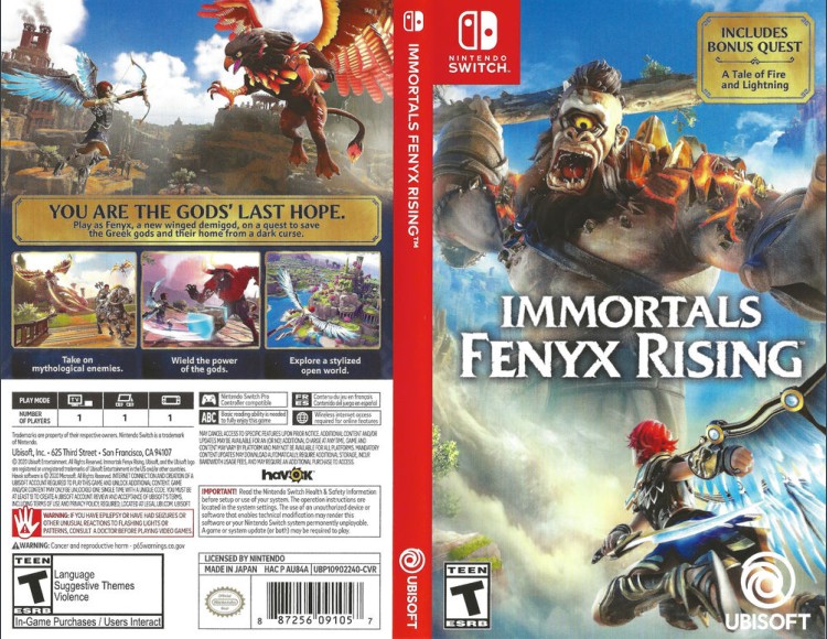 Immortals: Fenyx Rising - Switch | VideoGameX