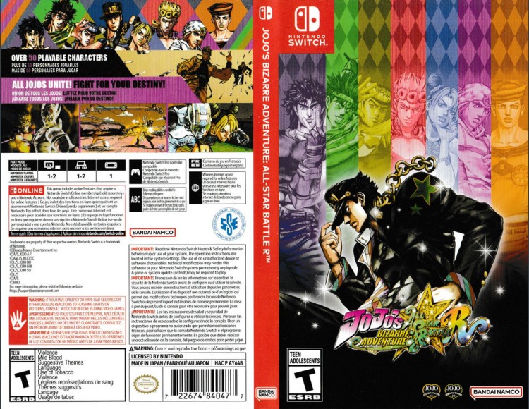 Jojo's Bizzare Adventure: All-Star Battle R - Switch | VideoGameX