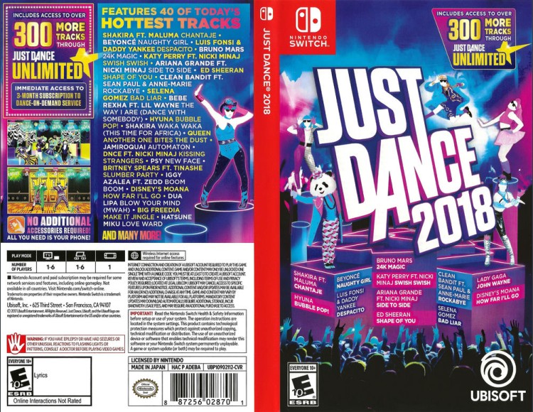 Just Dance 2018 - Switch | VideoGameX