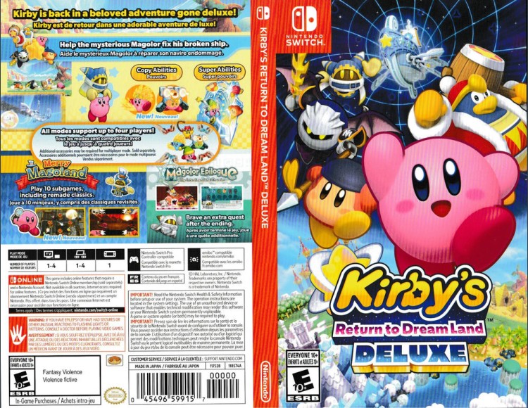 Kirby's Return to Dream Land Deluxe - Switch | VideoGameX