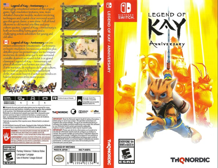 Legend of Kay Anniversary - Switch | VideoGameX