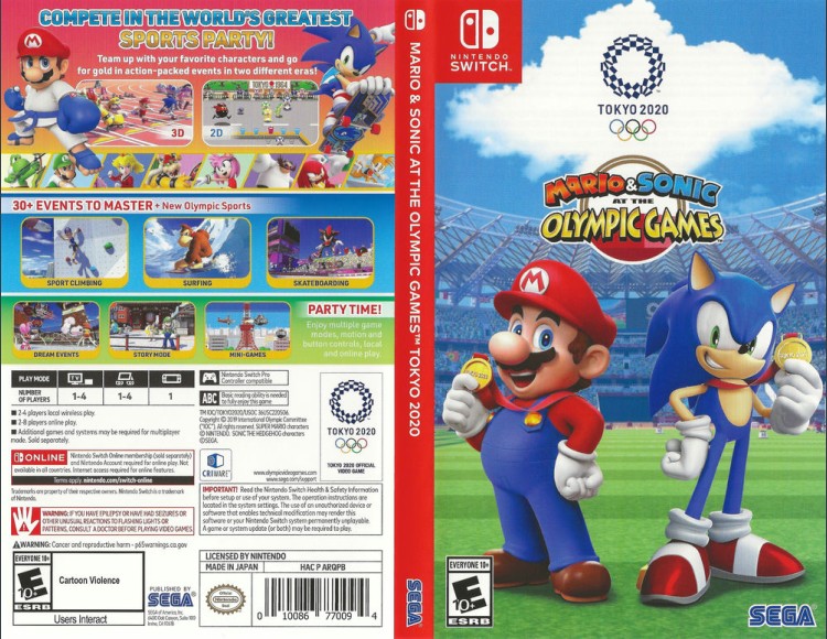 Mario & Sonic at the Olympic Games: Tokyo 2020 - Switch | VideoGameX