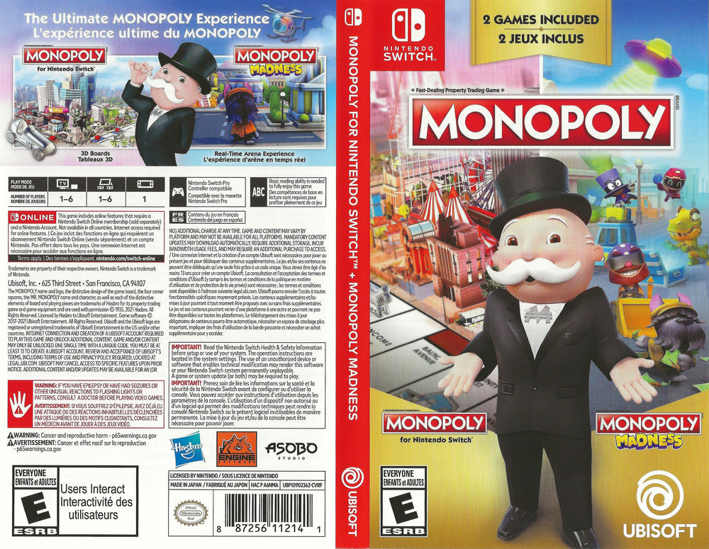 MONOPOLY for Nintendo Switch + MONOPOLY Madness - Nintendo Switch, Nintendo  Switch Lite