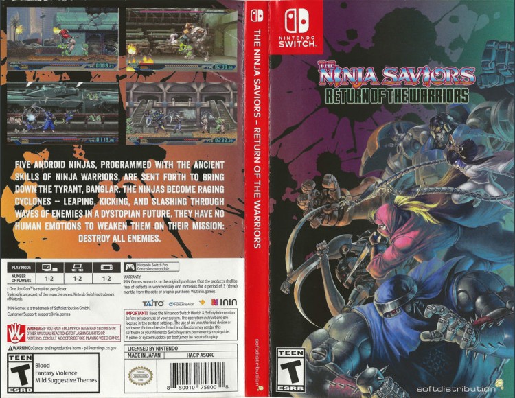 Ninja Saviors, The: Return of the Warriors - Switch | VideoGameX