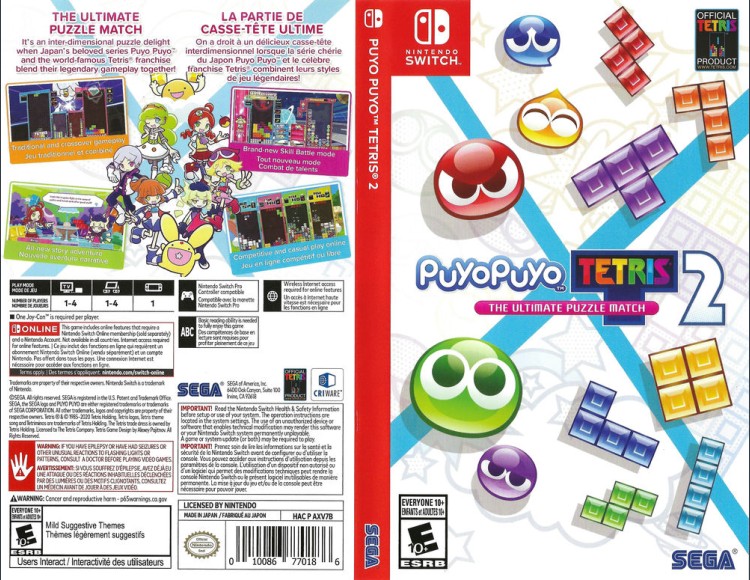 Puyo Puyo Tetris 2 - Switch | VideoGameX
