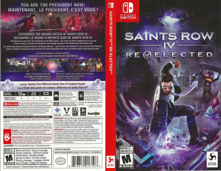Saints Row IV: Re-Elected - Switch | VideoGameX