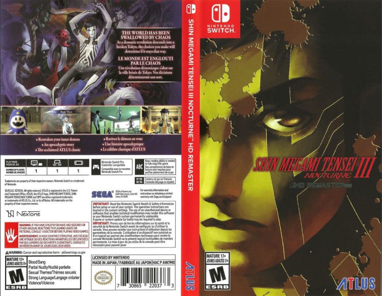 Shin Megami Tensei III: Nocturne HD Remaster - Switch | VideoGameX