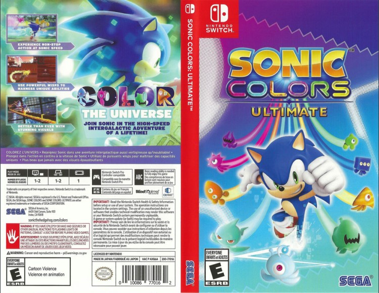 Sonic Colors Ultimate - Switch | VideoGameX
