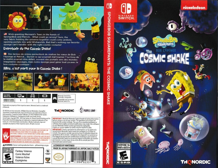 Spongebob Squarepants: The Cosmic Shake - Switch | VideoGameX
