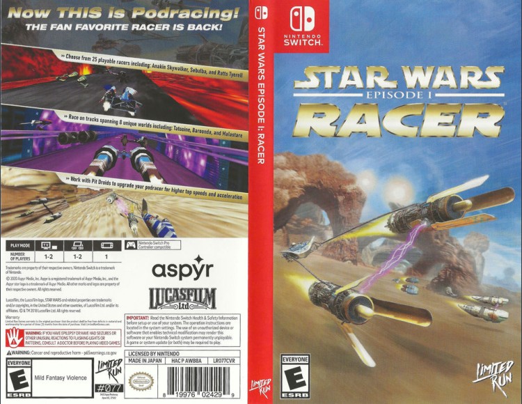 Star Wars Episode I: Racer - Switch | VideoGameX