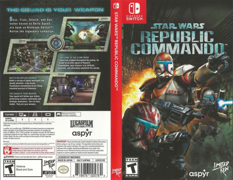 Star Wars: Republic Commando - Switch | VideoGameX