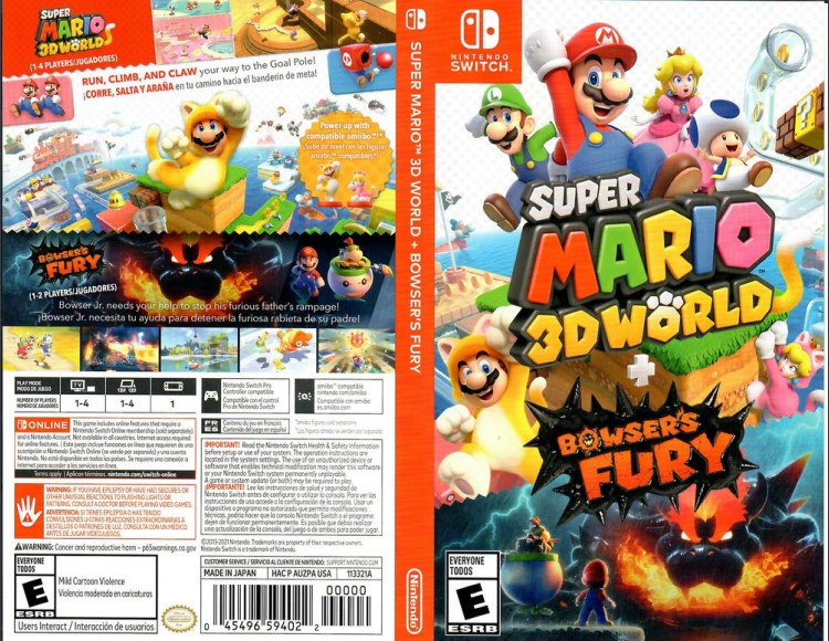 Super Mario 3D World + Bowser's Fury - Switch | VideoGameX