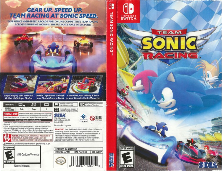 Team Sonic Racing - Switch | VideoGameX