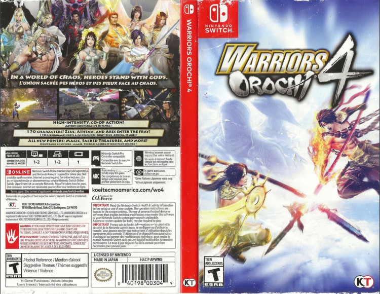 Warriors Orochi 4 - Switch | VideoGameX