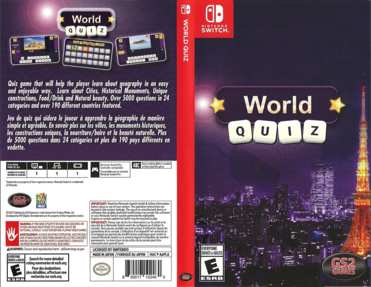 World Quiz - Switch | VideoGameX