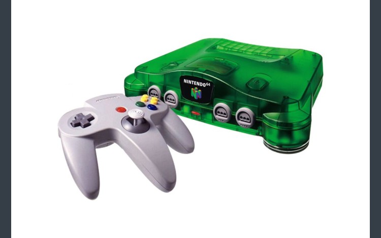 Nintendo 64 System [Transparent Green] - Nintendo 64 | VideoGameX