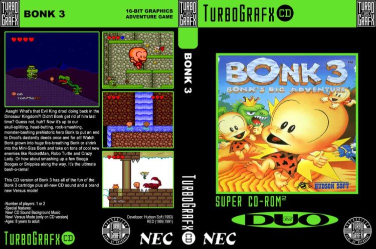 Bonk III: Bonk's Big Adventure - TurboGrafx 16 | VideoGameX