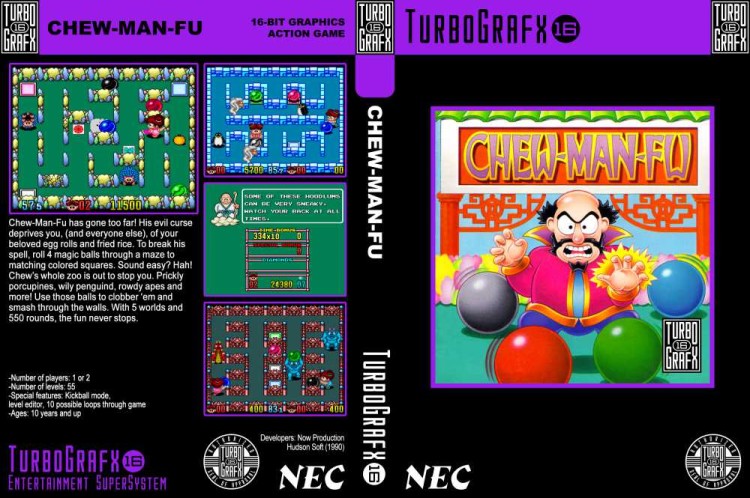Chew-Man-Fu - TurboGrafx 16 | VideoGameX