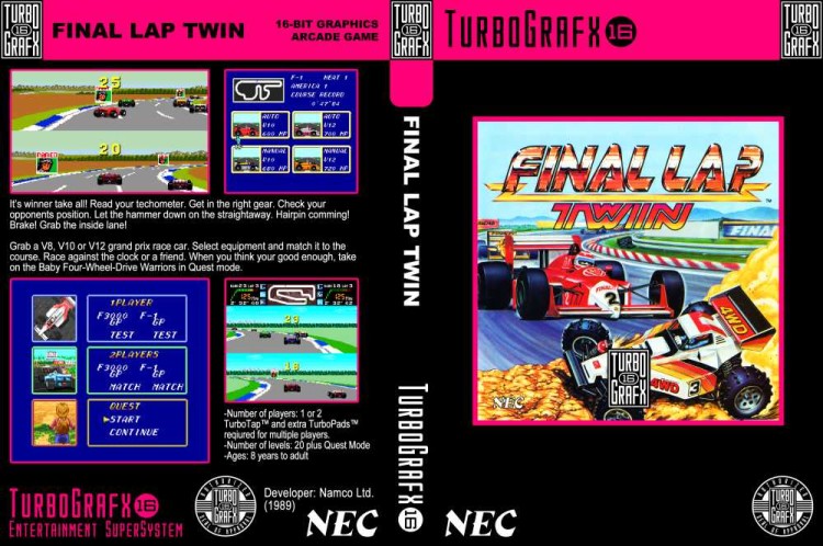 Final Lap Twin - TurboGrafx 16 | VideoGameX