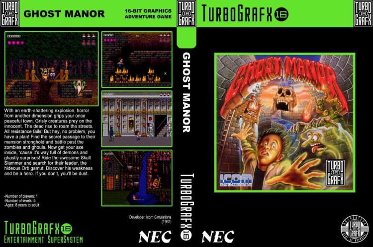 Ghost Manor - TurboGrafx 16 | VideoGameX