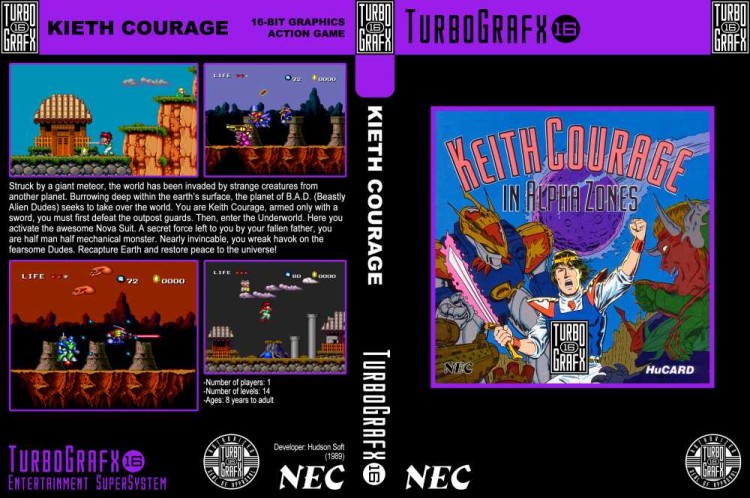 Keith Courage in Alpha Zones - TurboGrafx 16 | VideoGameX
