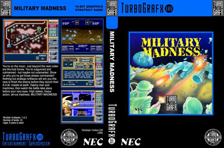 Military Madness - TurboGrafx 16 | VideoGameX