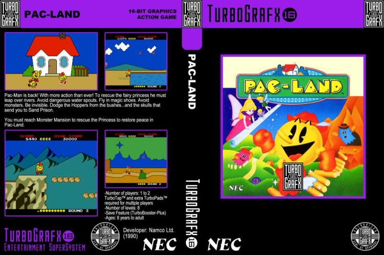 Pac-Land - TurboGrafx 16 | VideoGameX