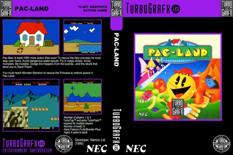 Pac-Land - TurboGrafx 16 | VideoGameX