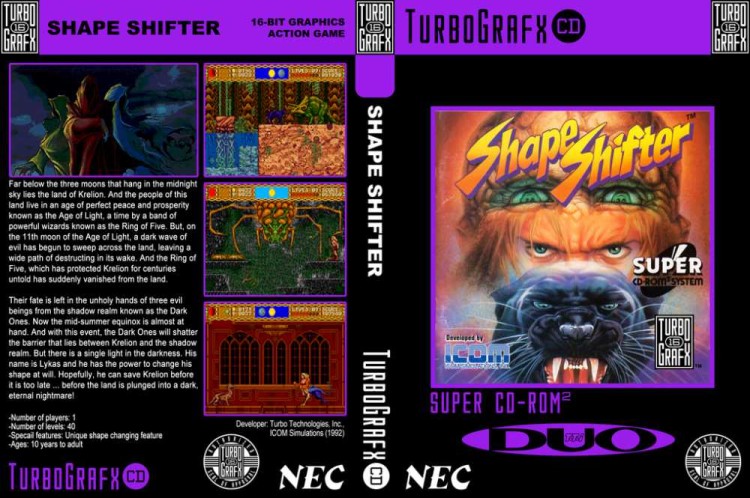 Shape Shifter [Super CD-ROM²] - TurboGrafx CD | VideoGameX