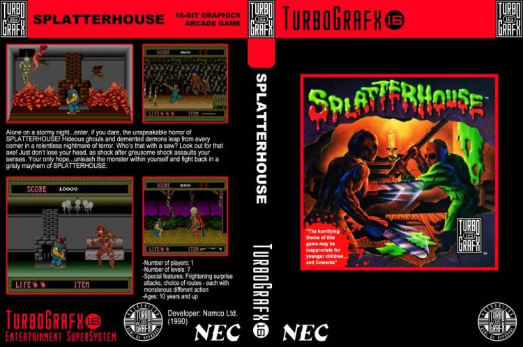 Splatterhouse - TurboGrafx 16 | VideoGameX