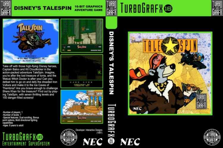 TaleSpin - TurboGrafx 16 | VideoGameX