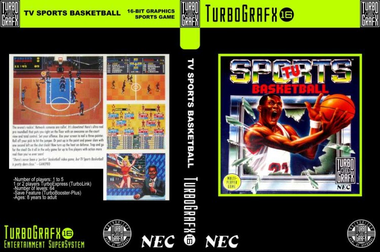 TV Sports Basketball - TurboGrafx 16 | VideoGameX