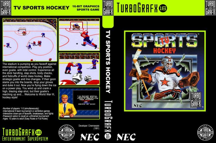 TV Sports Hockey - TurboGrafx 16 | VideoGameX