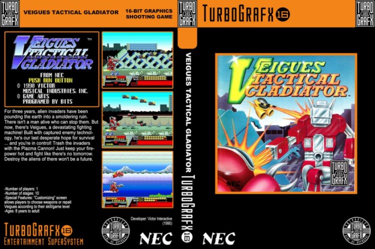 Veigues Tactical Gladiator - TurboGrafx 16 | VideoGameX