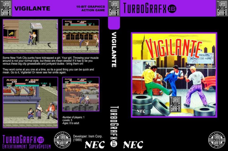 Vigilante - TurboGrafx 16 | VideoGameX