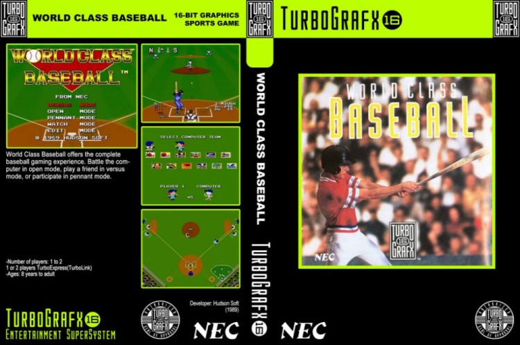 World Class Baseball - TurboGrafx 16 | VideoGameX