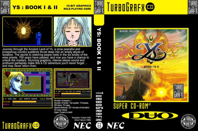 Ys I & II [CD-ROM2] - TurboGrafx 16 | VideoGameX