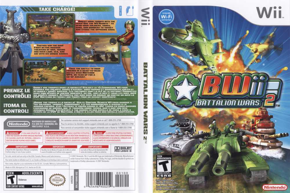 Battalion Wars II, Wii, Jogos