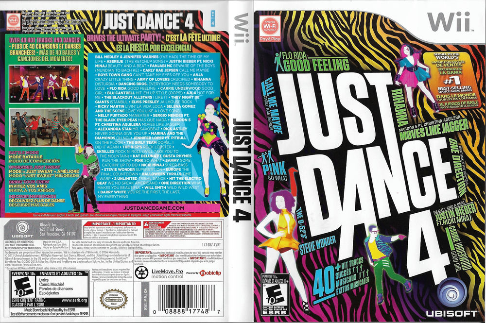  Just Dance 4 - Nintendo Wii : UbiSoft: Video Games