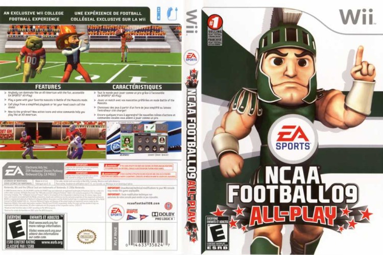 NCAA Football 09 All-Play - Wii | VideoGameX