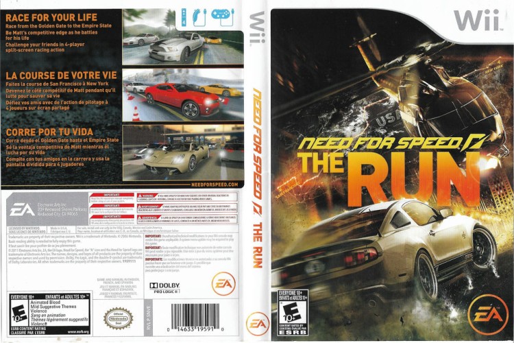 Need For Speed: The Run - Wii | VideoGameX