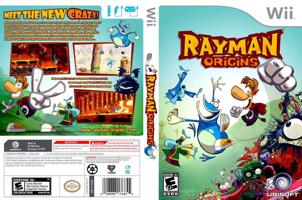  Rayman Origins - Nintendo Wii : Video Games